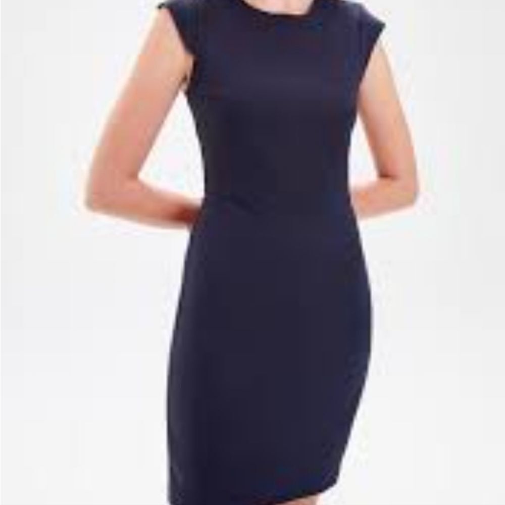 BRAND NEW AGB CAP SLEEVE LONG ZIPPER CLOSURE ROUND NECK  WOMEN"S DRESS